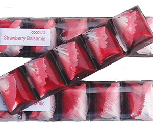 Strawberry Balsamic Filled Chocolate Bar