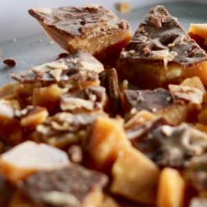 Milk Chocolate, Macadamia Nut, & Toasted Coconut Toffee