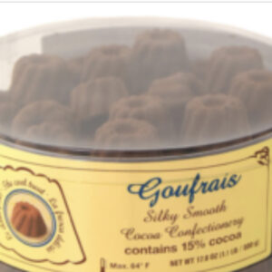 Goufrais - European Cocoa Treat - Case of 8 rounds (65 pieces per round)
